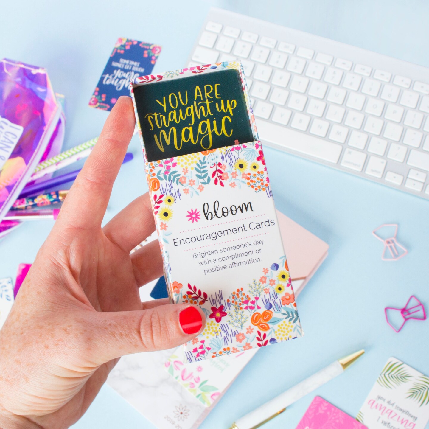 bloom daily planners Card Deck, 2&#x22; x 3.5&#x22;, Encouragement Cards