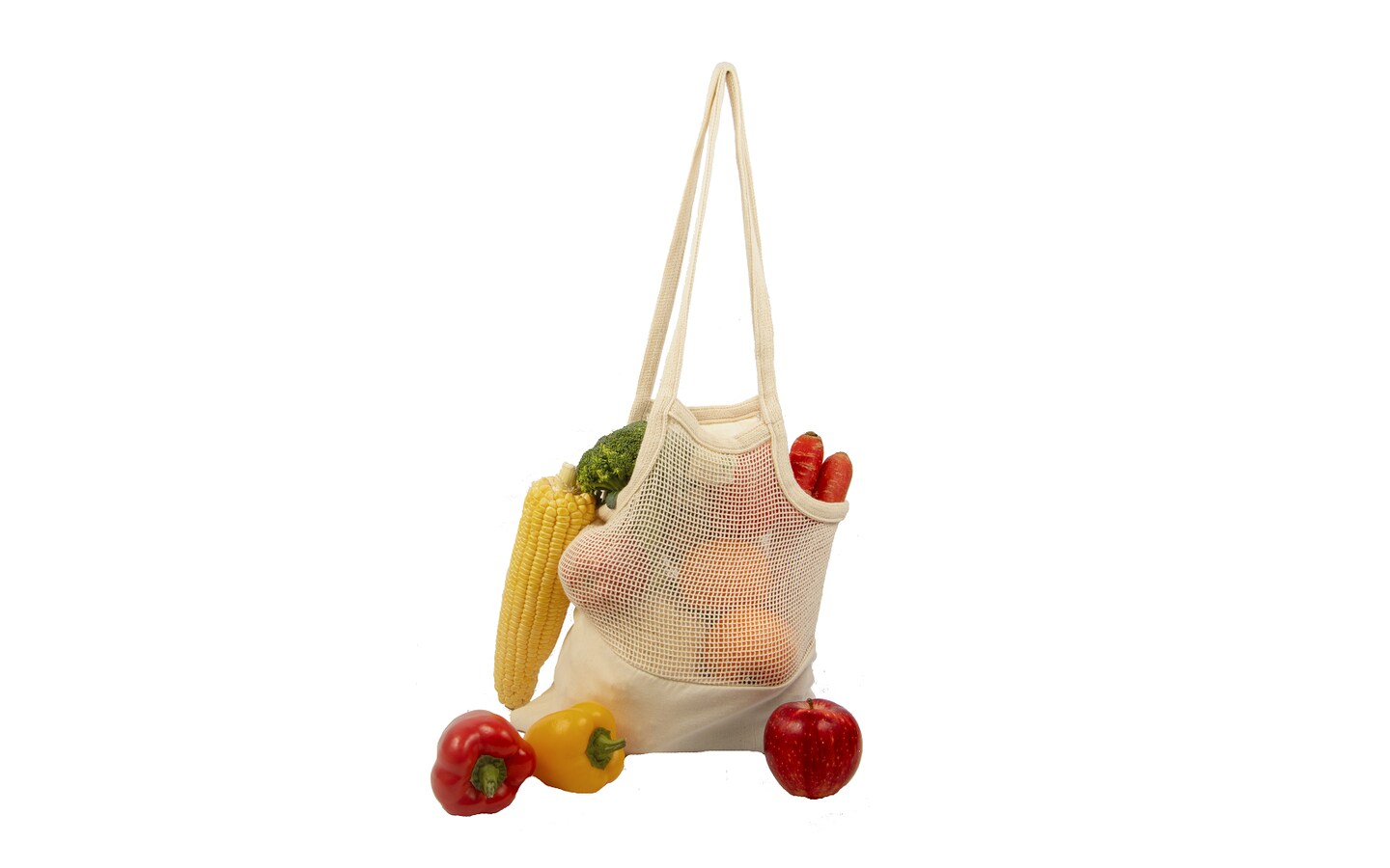 Mesh &#x26; Fabric Tote Bag