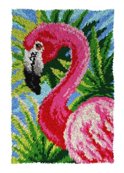 Latch hook rug kit &#x22;Flamingo&#x22; 4151
