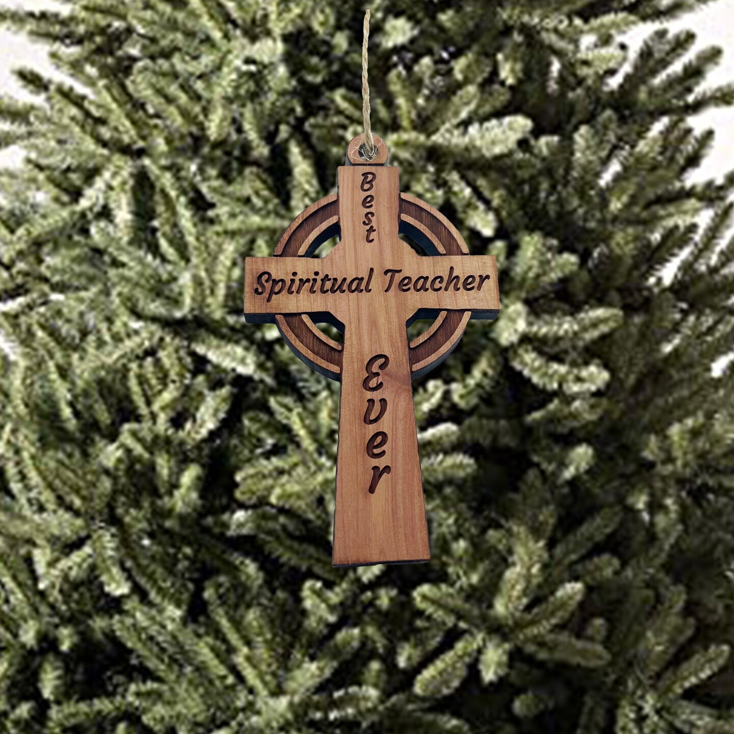 Best Reverend Ever Celtic Cross - Cedar Ornament Best Reverend Ever Celtic Cross - Cedar Ornament
