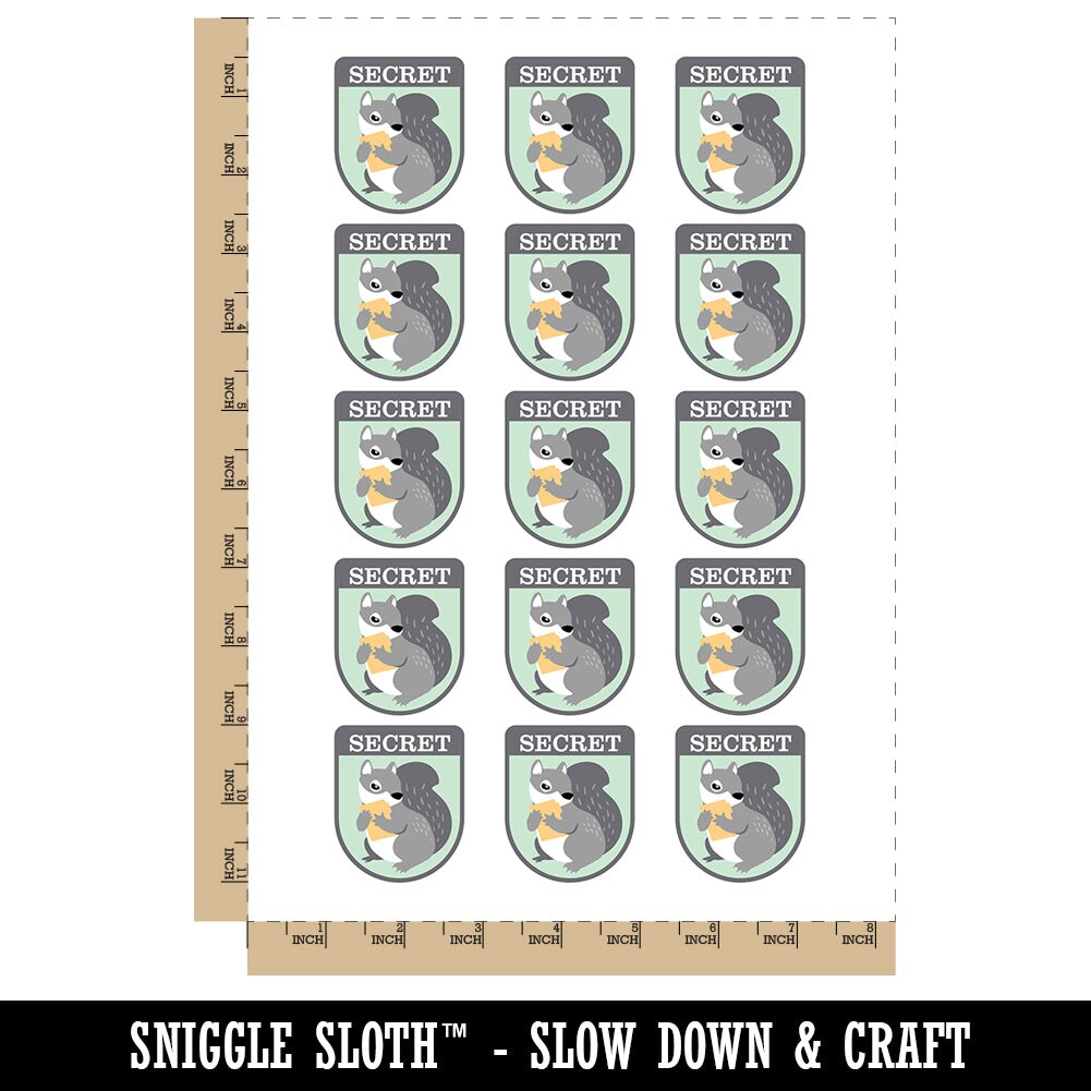 Secret Squirrel Stuff Temporary Tattoo Water Resistant Fake Body Art Set Collection (1 Sheet)