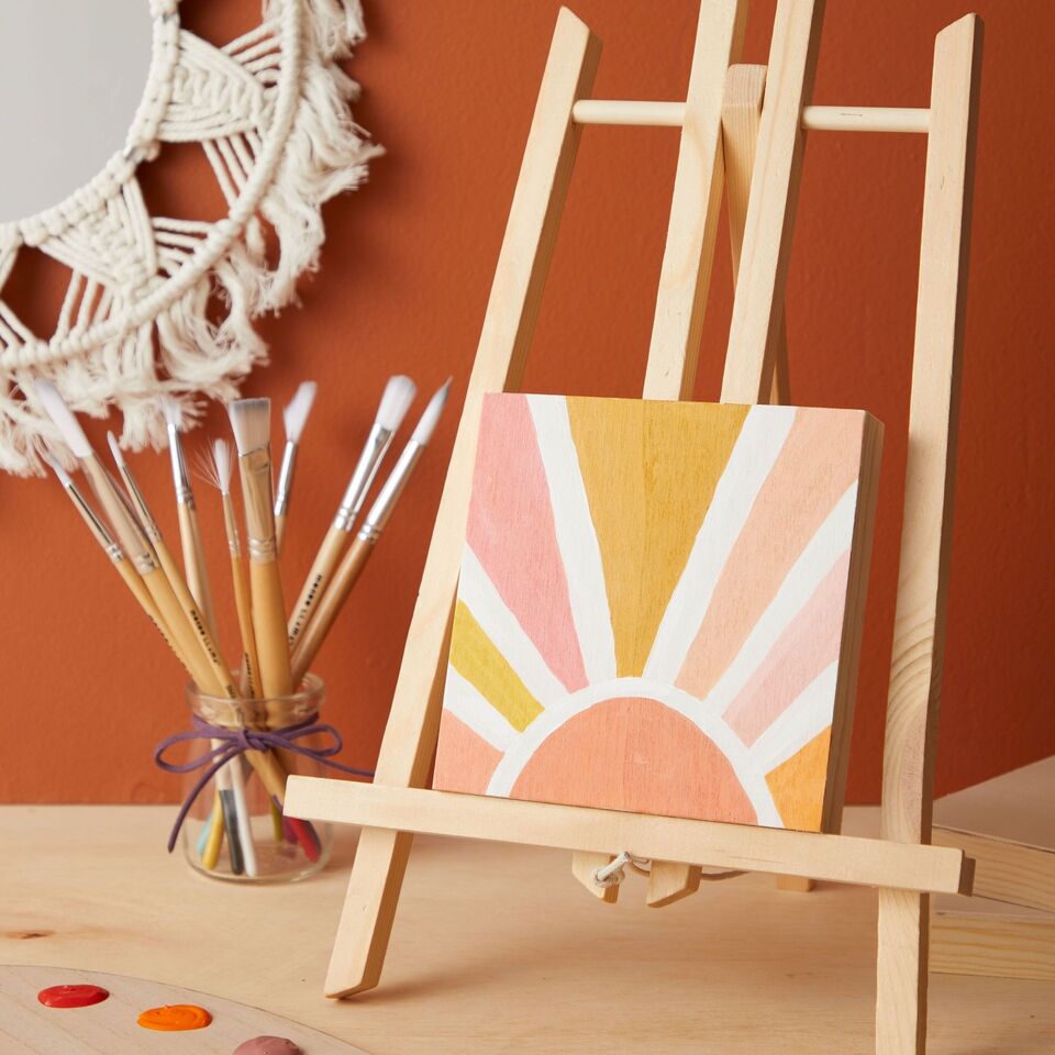 6 Pack Unfinished Wood Canvas Boards for Painting 5x5 Panels