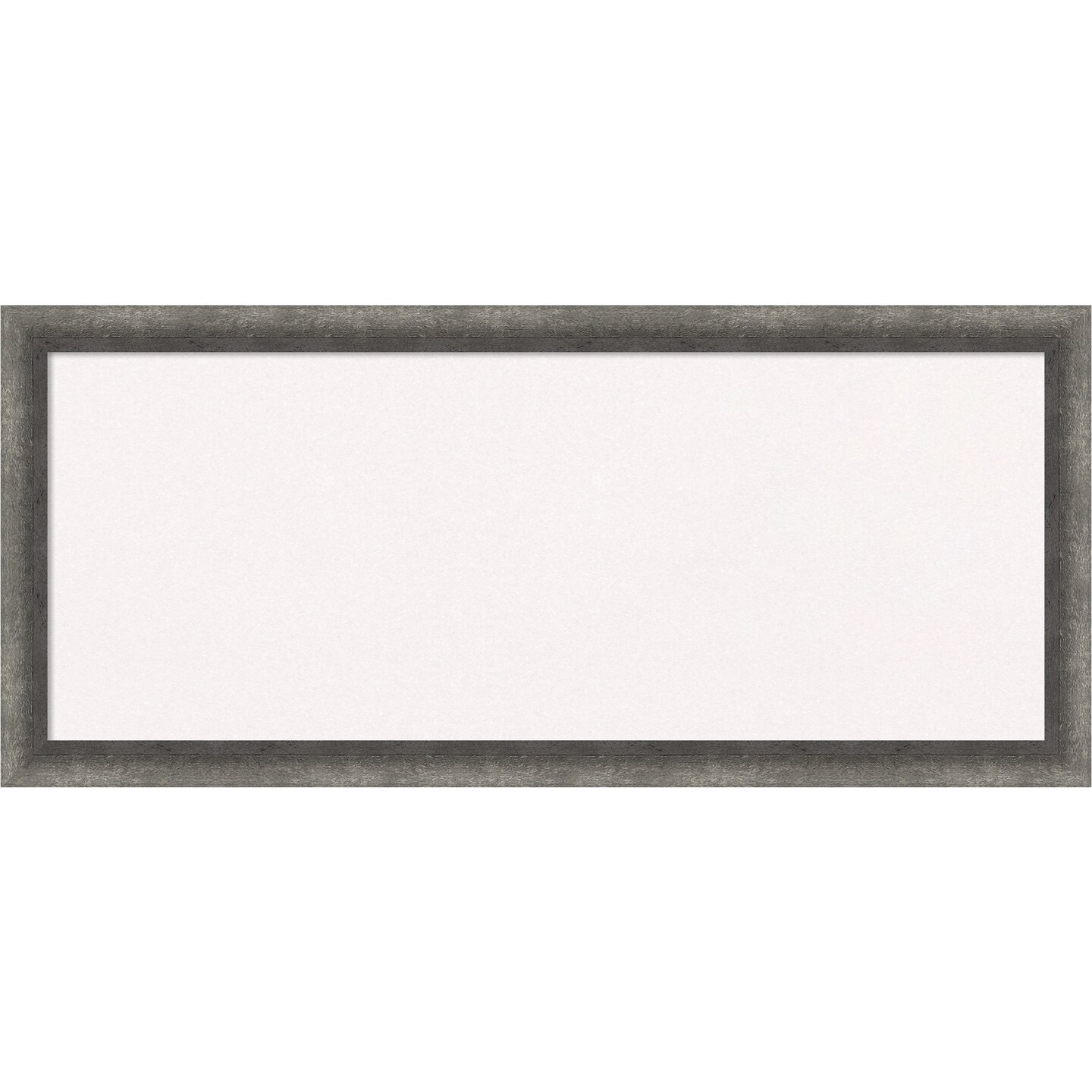 Burnished Concrete Narrow Wood Framed Corkboard, White Cork