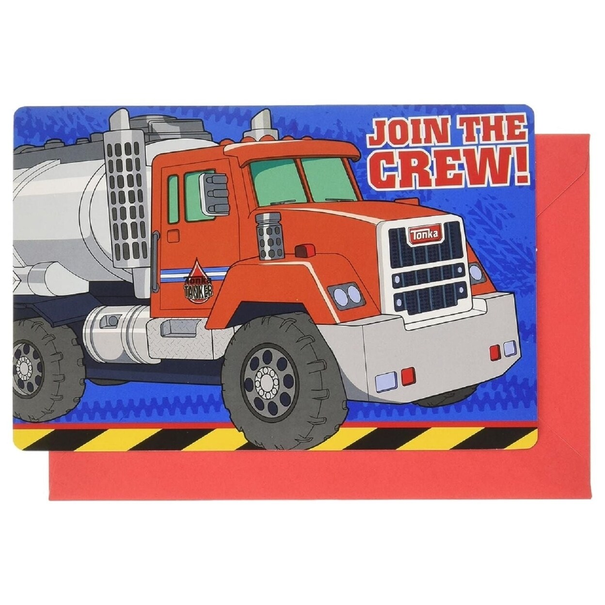 Amscan Tonka Birthday Pack of 8 Invitations
