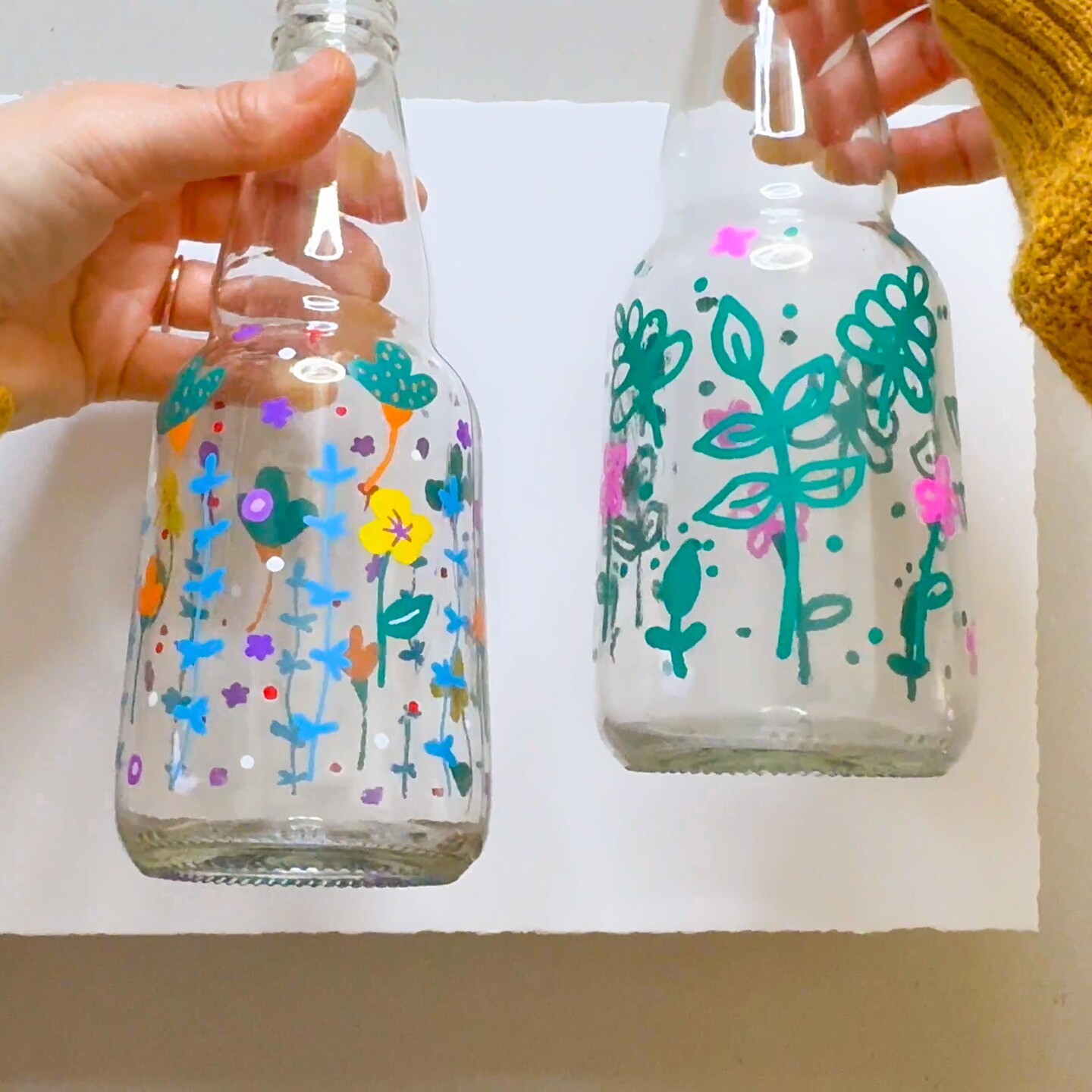 DIY Painted Beer Bottles: Upcycle Trash Into Art image 1