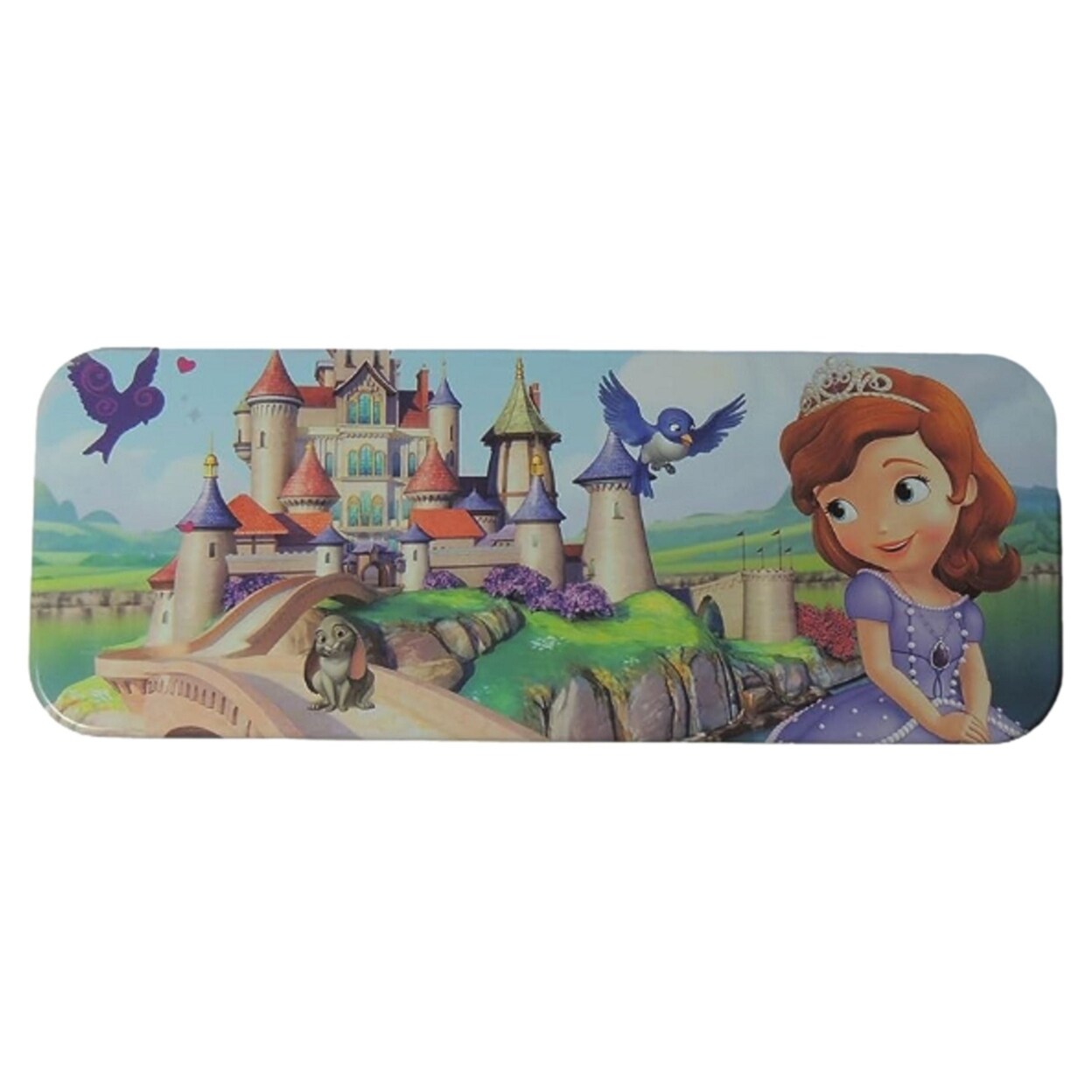 Sofia The 1St Tin Pencil Case Aluminum Castle Design School Supplies Storage