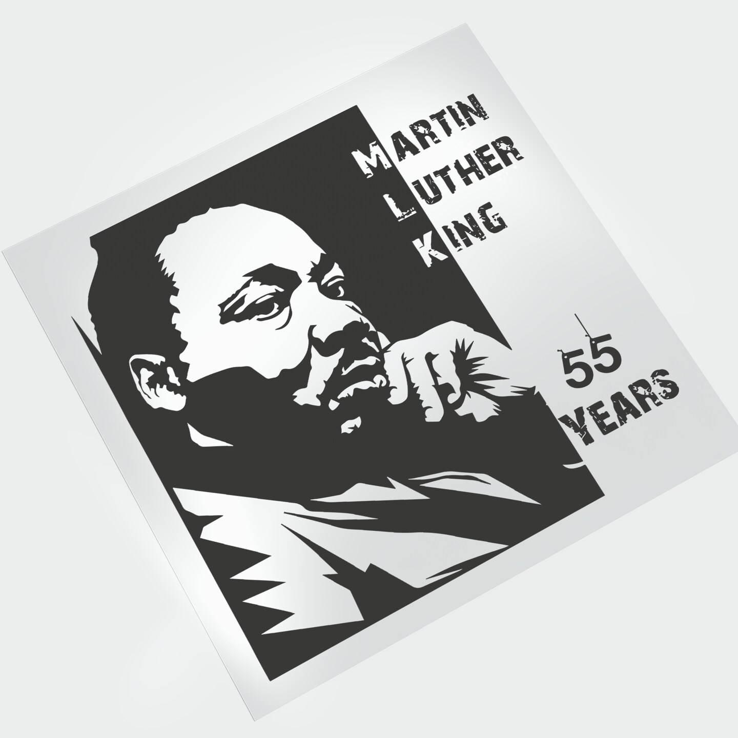 Martin Luther King 55 Years - DTF Transfer - Direct-to-Film
