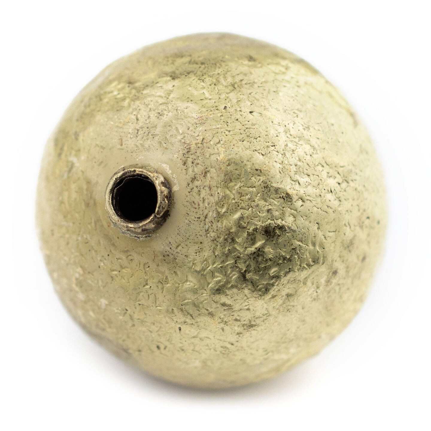 TheBeadChest Jumbo Hollow Brass Bead (46mm): Large Centerpiece Pendant Bead for Necklaces