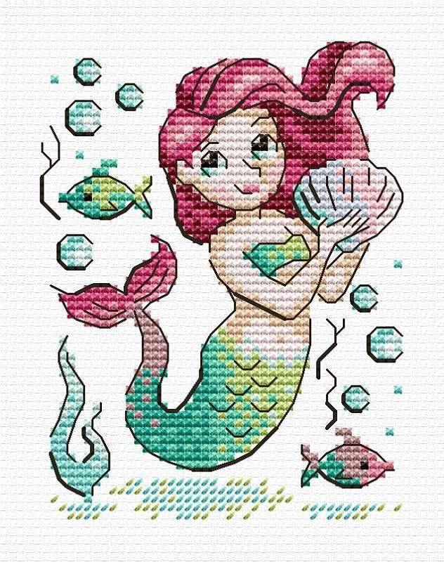 Mermaid SM-608 Counted Cross-Stitch Kit