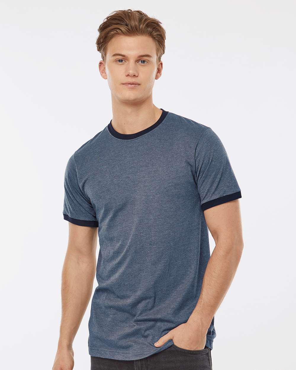 Tultex&#xAE; Fine Jersey Ringer Crewneck Short Sleeve T-Shirt