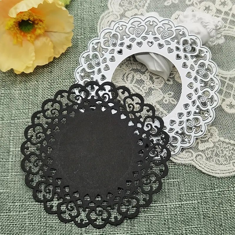 Metal Round Fancy Hearts Frame Die Michaels