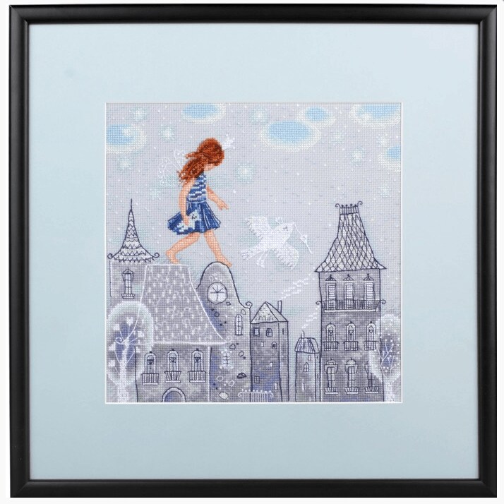 Fairy tales live on the roofs M662 Counted Cross Stitch Kit