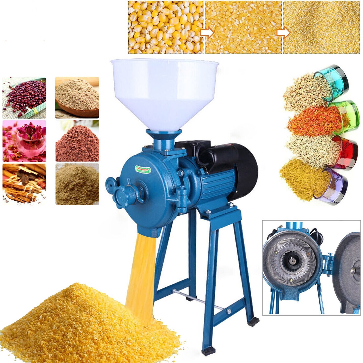 Kitcheniva Electric Mill Corn Grinder Machine