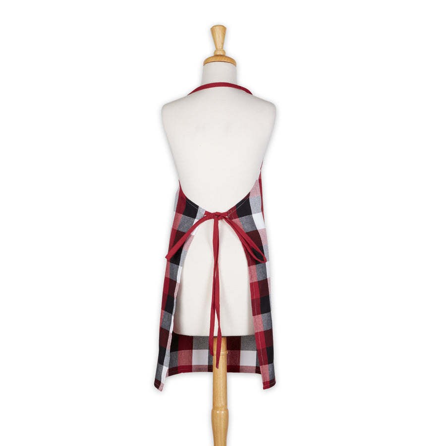 Household Using Tri Color Check Chef Apron
