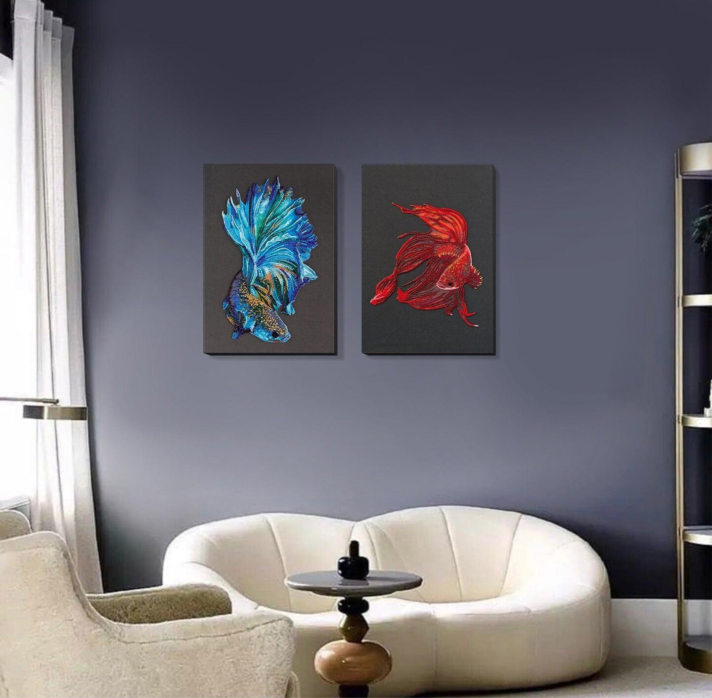 Bead Embroidery Kit - Blue gold