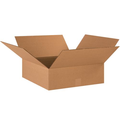 MyBoxSupply 18 x 18 x 6&#x22; Flat Corrugated Boxes, 20 Per Bundle