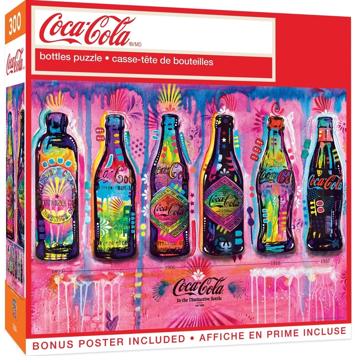 MasterPieces Coca-Cola - Bottles 300 Piece EZ Grip Jigsaw Puzzle