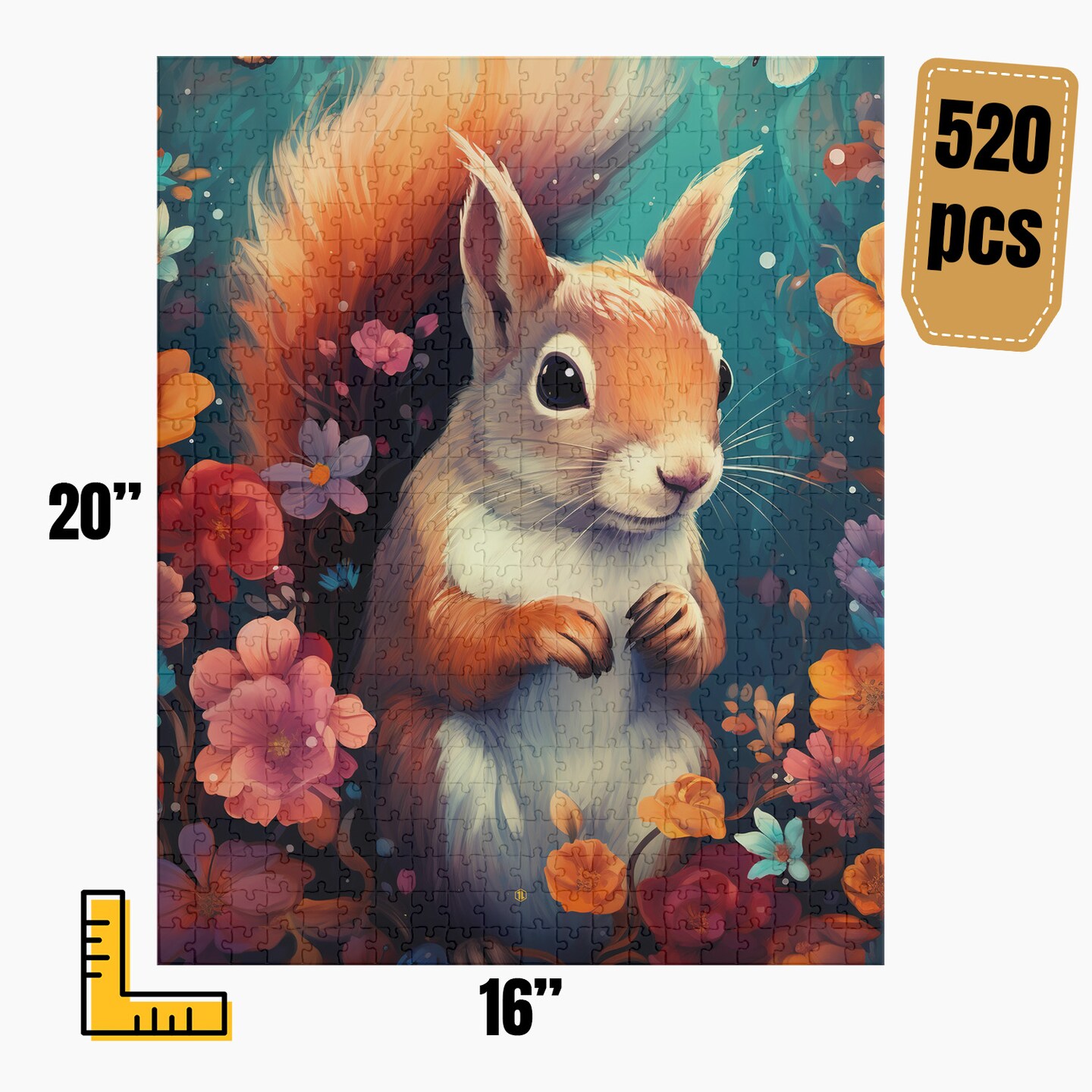 Squirrel Jigsaw Puzzle, Family Game, Holiday Gift | S1 product 4