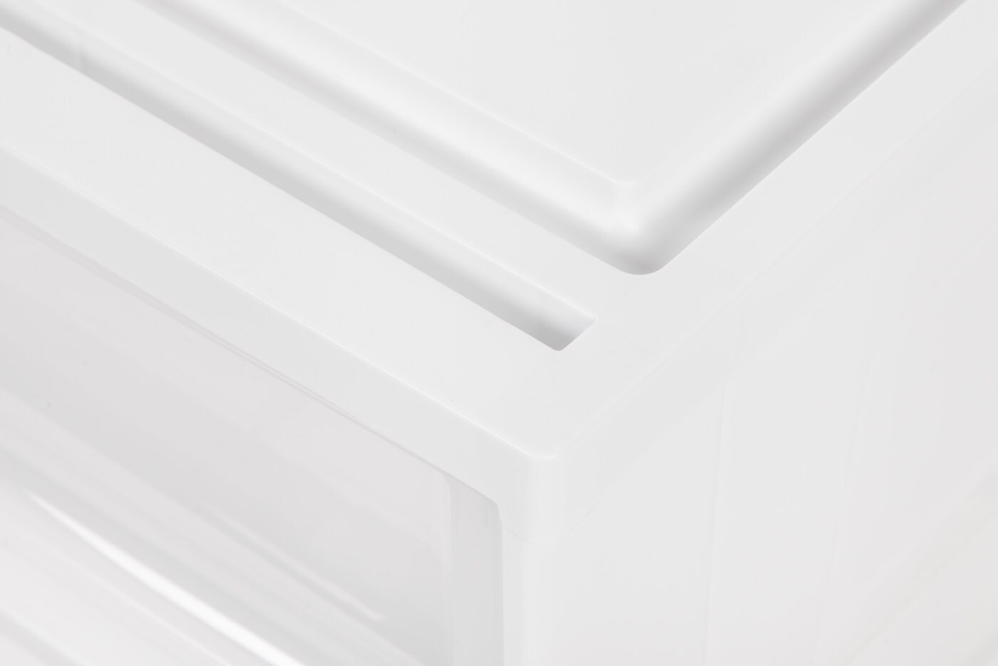 Plastic Clear Stackable Modular Shallow Storage Drawers Chest Box