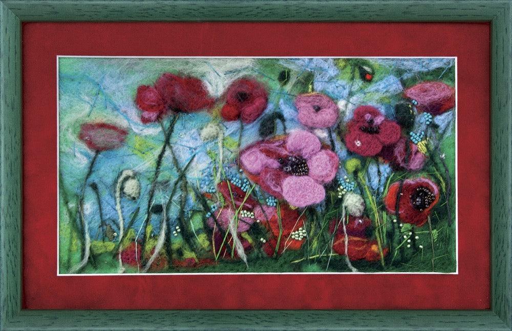 Felting kit &#x22;Poppies&#x22;