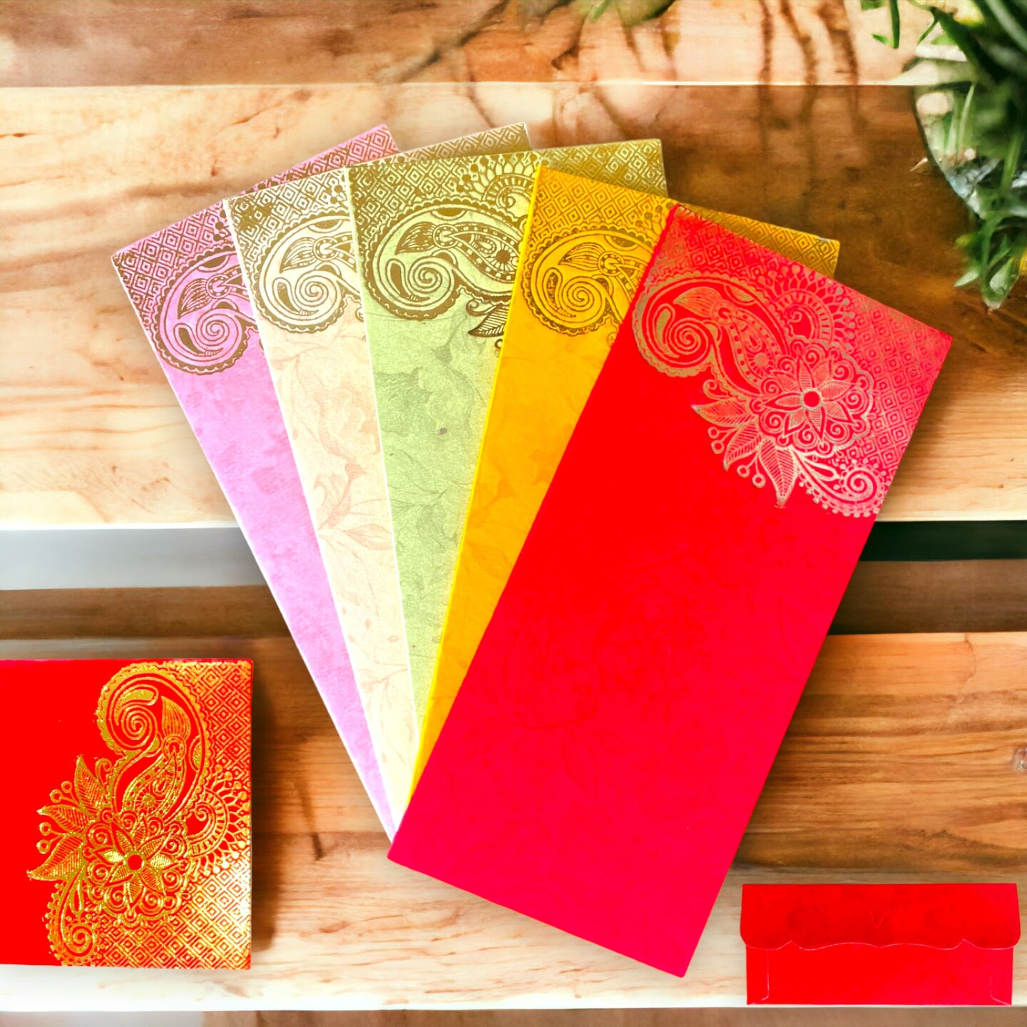 Pack of 10 Money Envelopes for Cash Assorted Color Decorative Money Holder Card Paisley Paper Shagun Lifafa Gift Cards Lucky Cash Currency Holder Tip Envelopes Wedding Diwali Gift