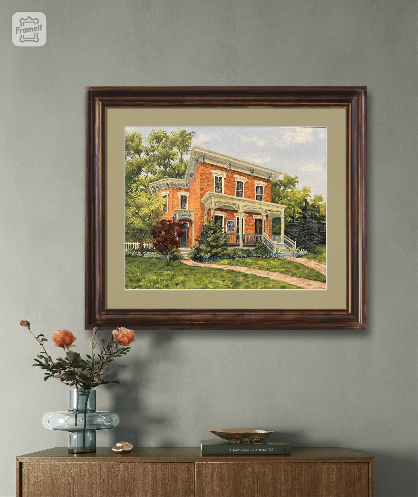 Custom Home Portrait from Photo, Oil Painting, Landscape Painting ...