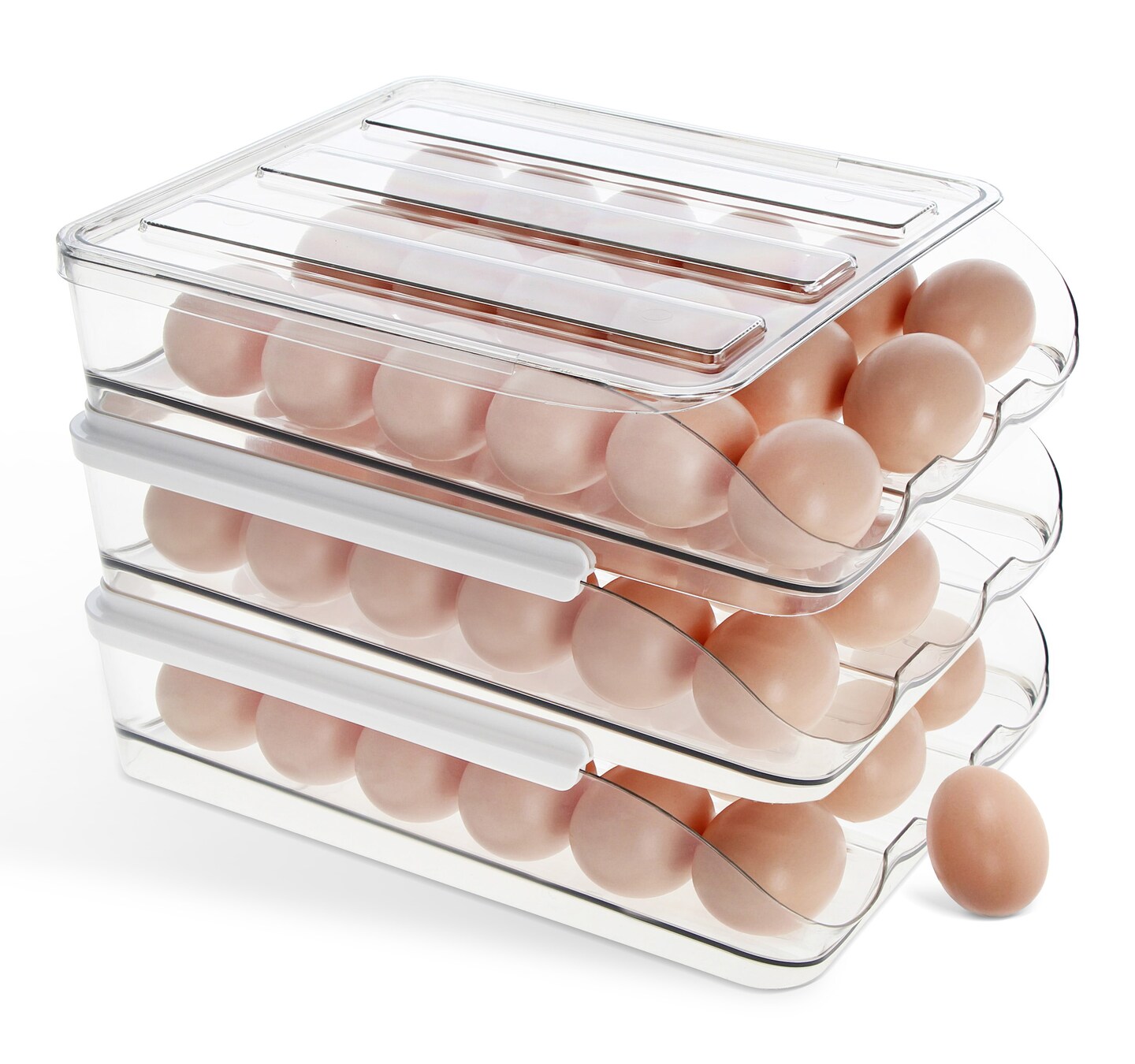 Creekview Home Emporium 3 Tier Stackable 48 Egg Holder for Refrigerator
