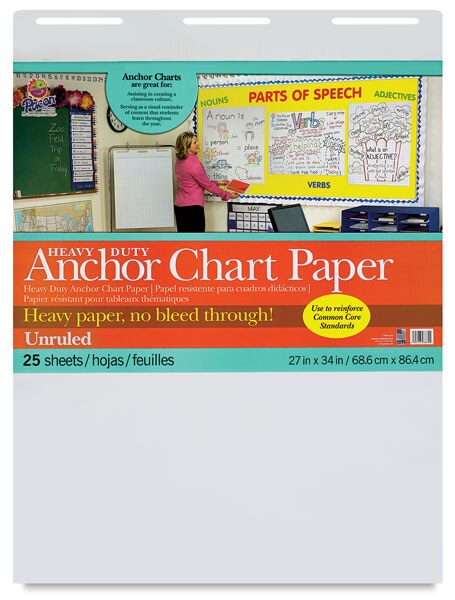 Pacon Heavy Duty Anchor Chart Paper - 27&#x22; x 34&#x22;, Non-Gridded