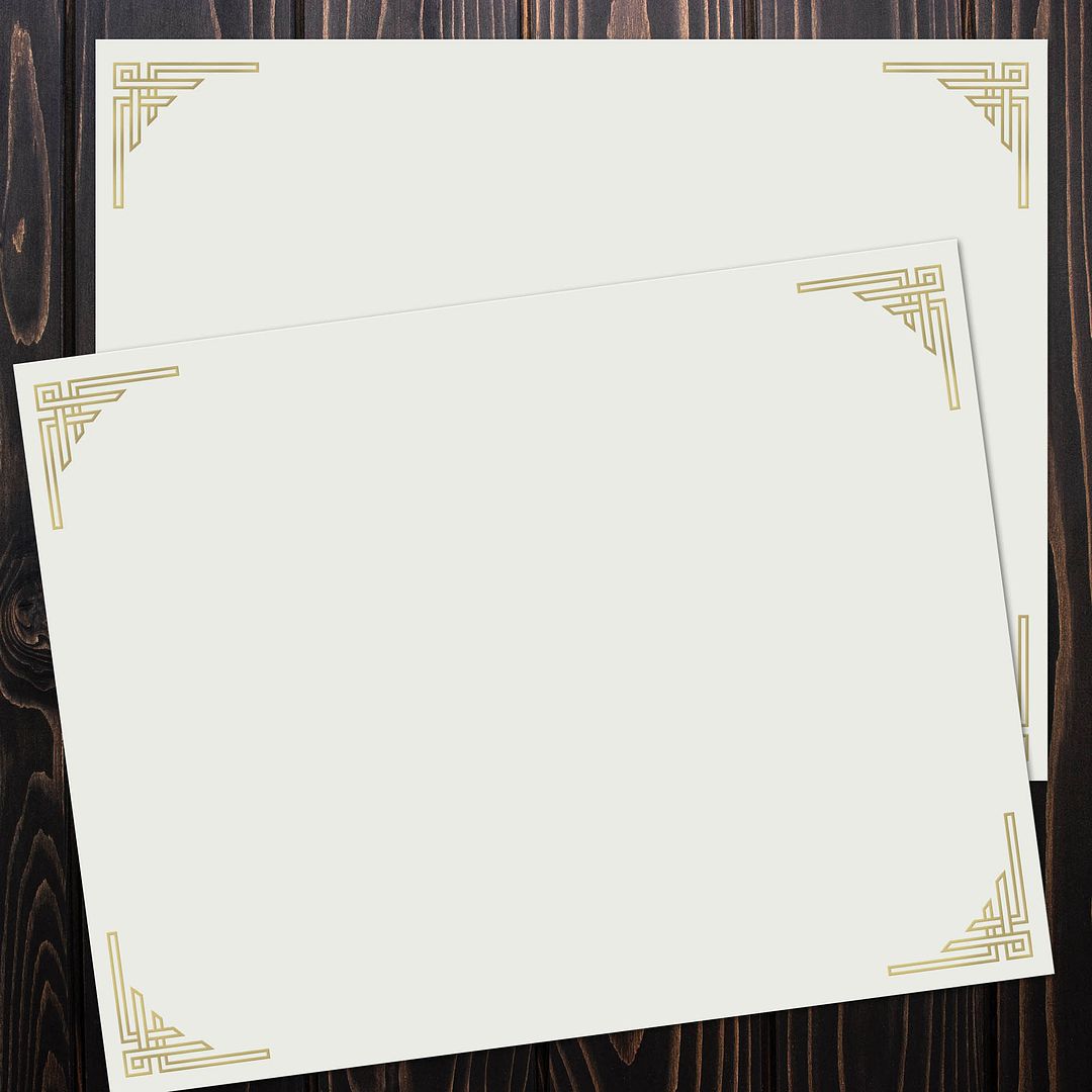 Great Papers! Certificates with Gold Foil, Corner Border on Ivory Certificate, 8.5&#x22; x 11&#x22;, Printer Compatible, 15 Count