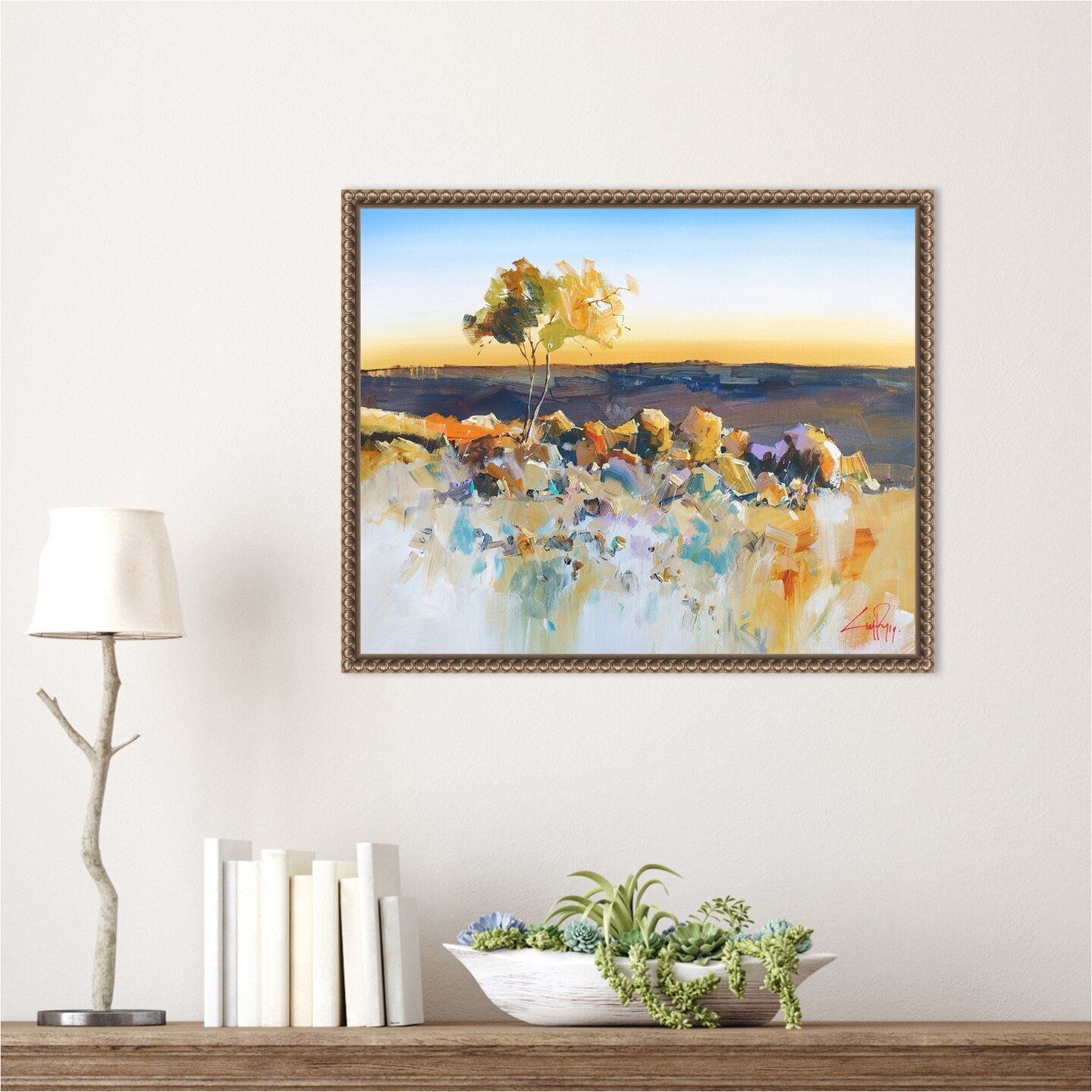 Silverton View by Craig Trewin Penny Framed Canvas Wall Art
