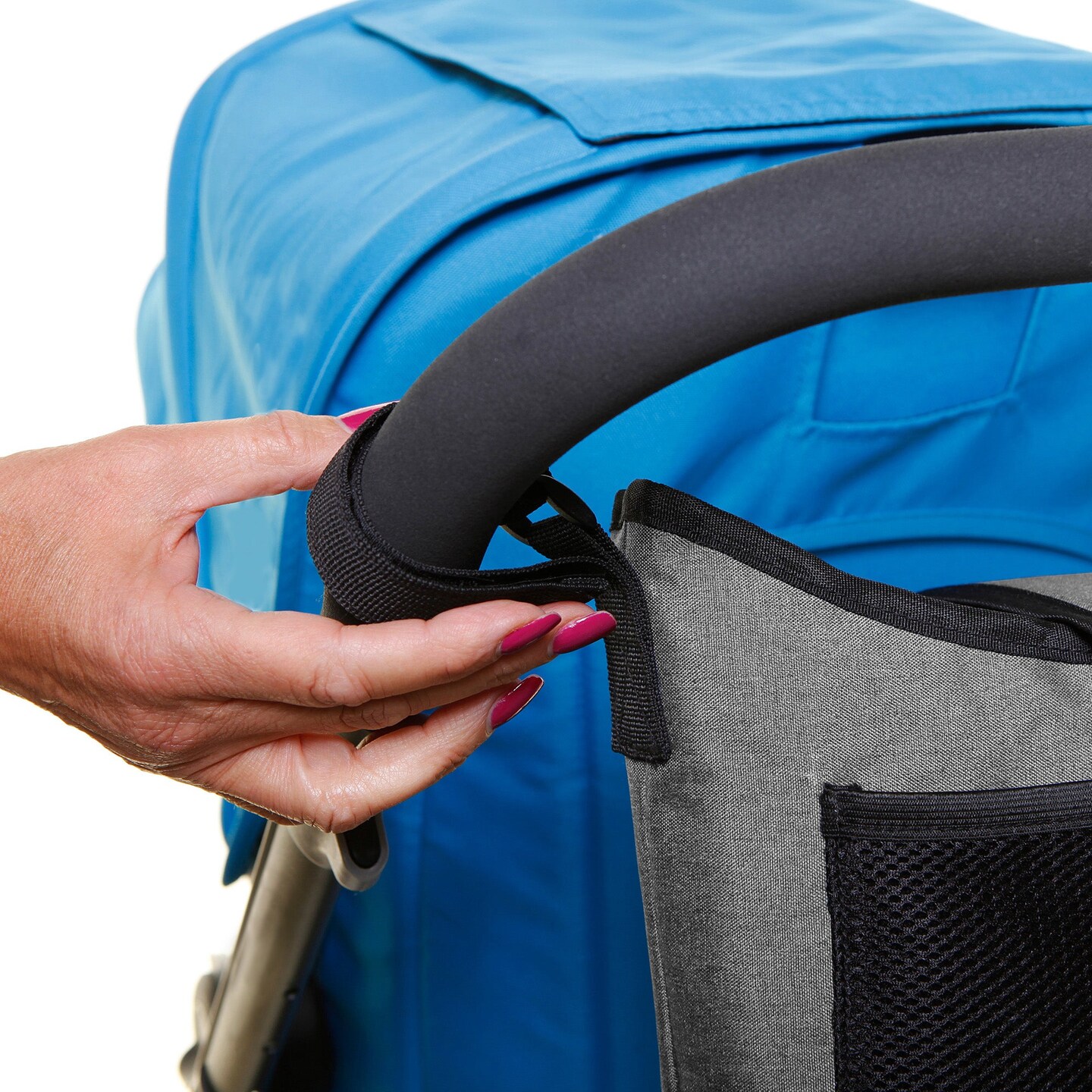 Strollerbuddy&#xAE; On-the-Go-Bag Stroller Organizer, Grey Denim