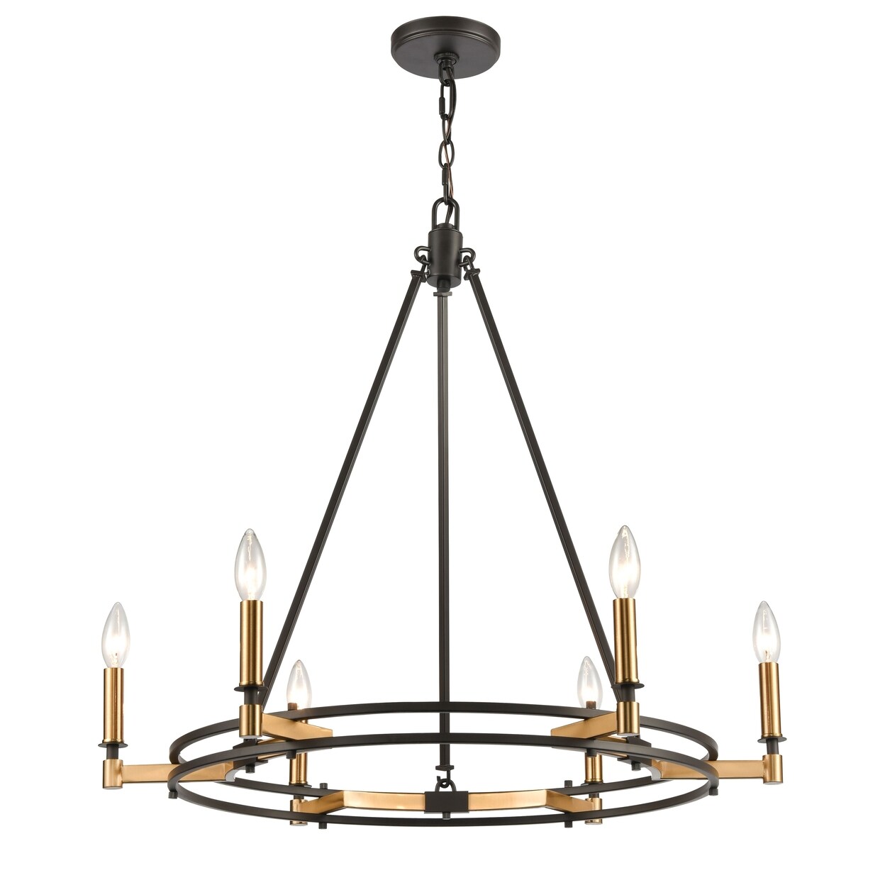 Elk Showroom Talia 29 Wide 6-Light Chandelier - Oil Rubbed Bronze