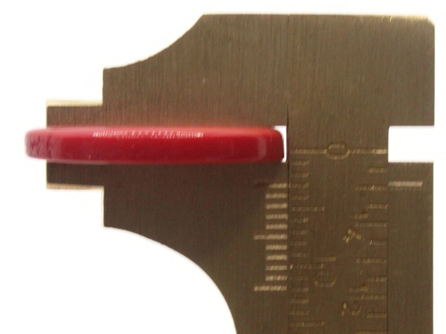 10 22mm Red Flat Round Plastic Four Hole Buttons