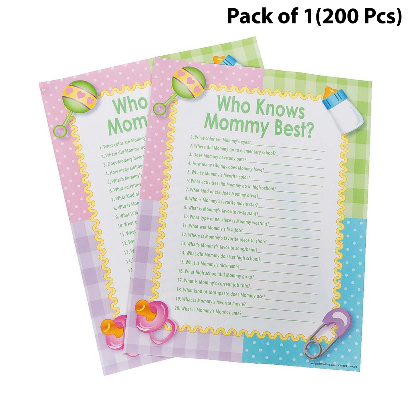 Who Knows Mommy Best Game 11 inches tall by 8 1/2 inches wide, Create Lasting Family Memories | MINA&#xAE;