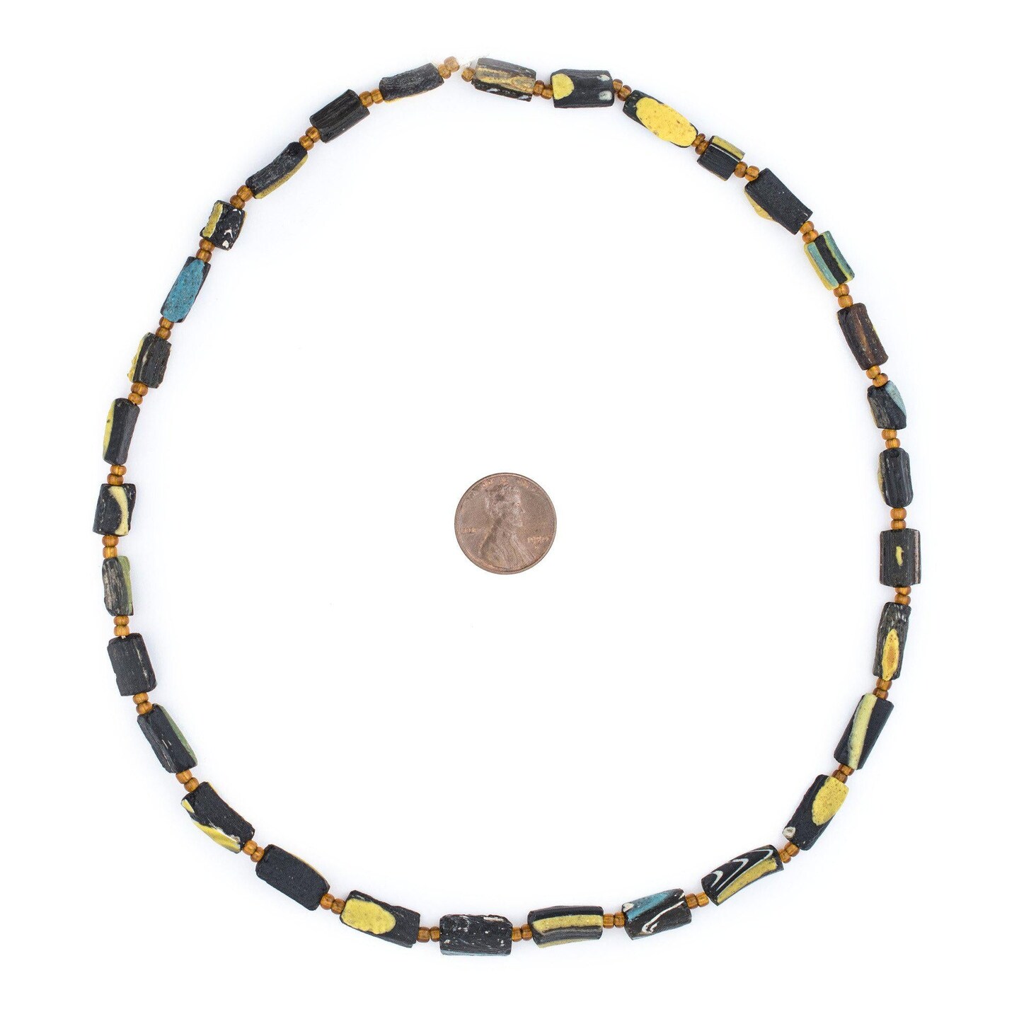 Rectangular - Black Roman Glass Beads, Genuine Glass Found in Afghanistan, Matte Glass Beads for Jewelry Making, The Bead Chest