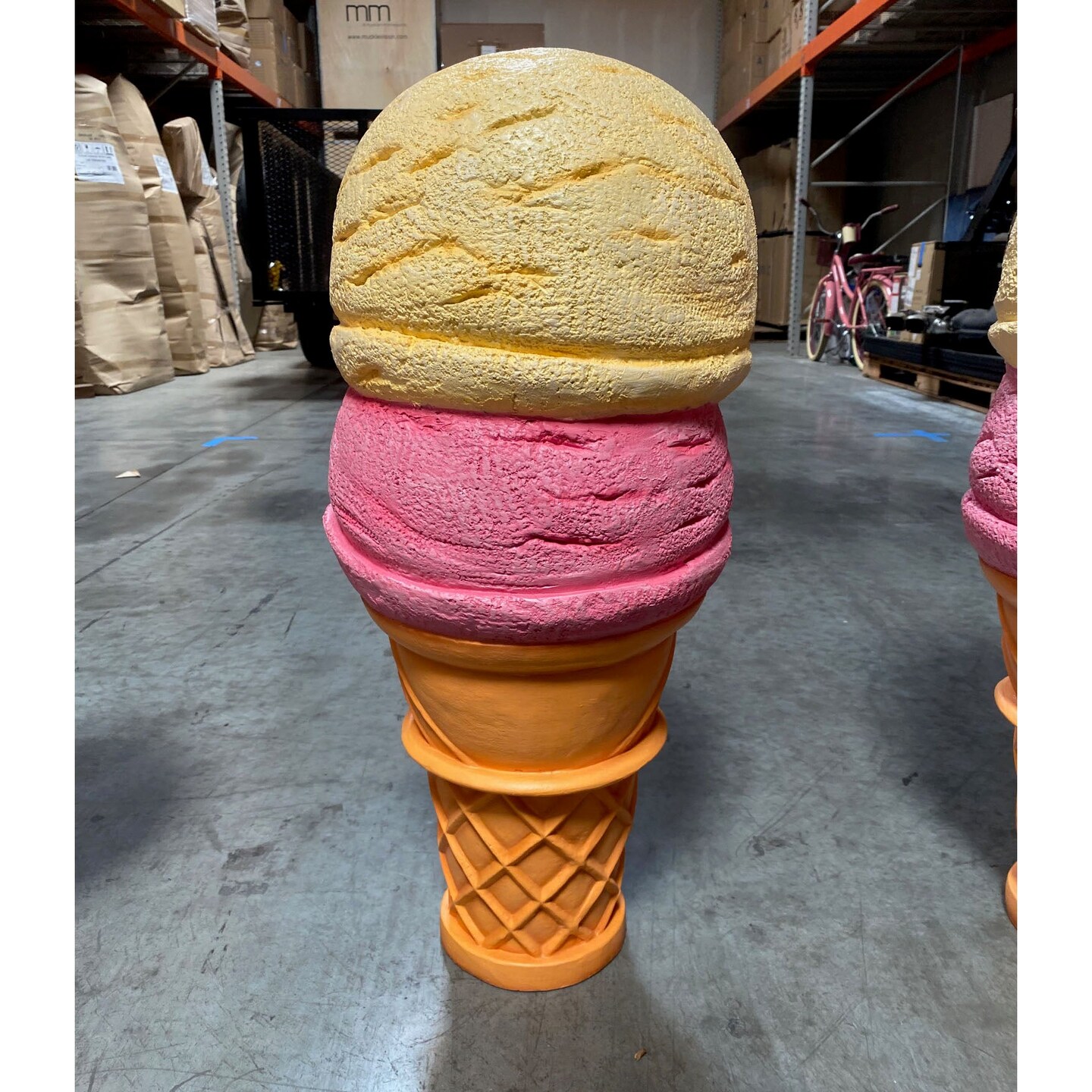 Two Scoop Ice Cream Over Sized Statue
