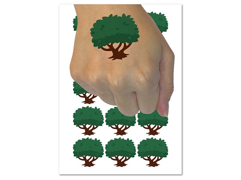 Bush Shrub Garden Forest Plant Temporary Tattoo Water Resistant Fake Body Art Set Collection 1 3672