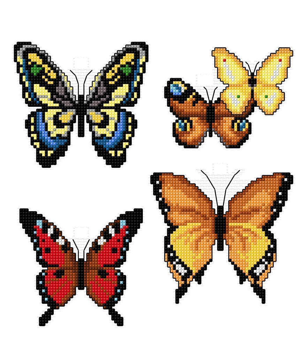 &#x22;Butterflies&#x22; Counted Cross-Stitch Kit