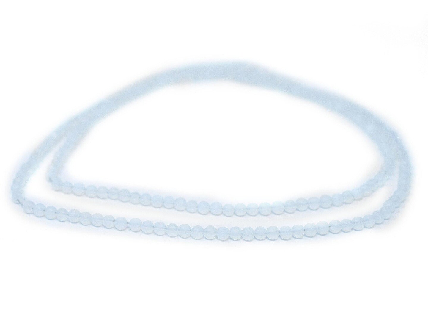 TheBeadChest Matte Round Moonstone Opalite Beads (4mm): Organic Gemstone Round Spherical Energy Stone Healing Power Crystal for Jewelry Bracelet Mala Necklace Making
