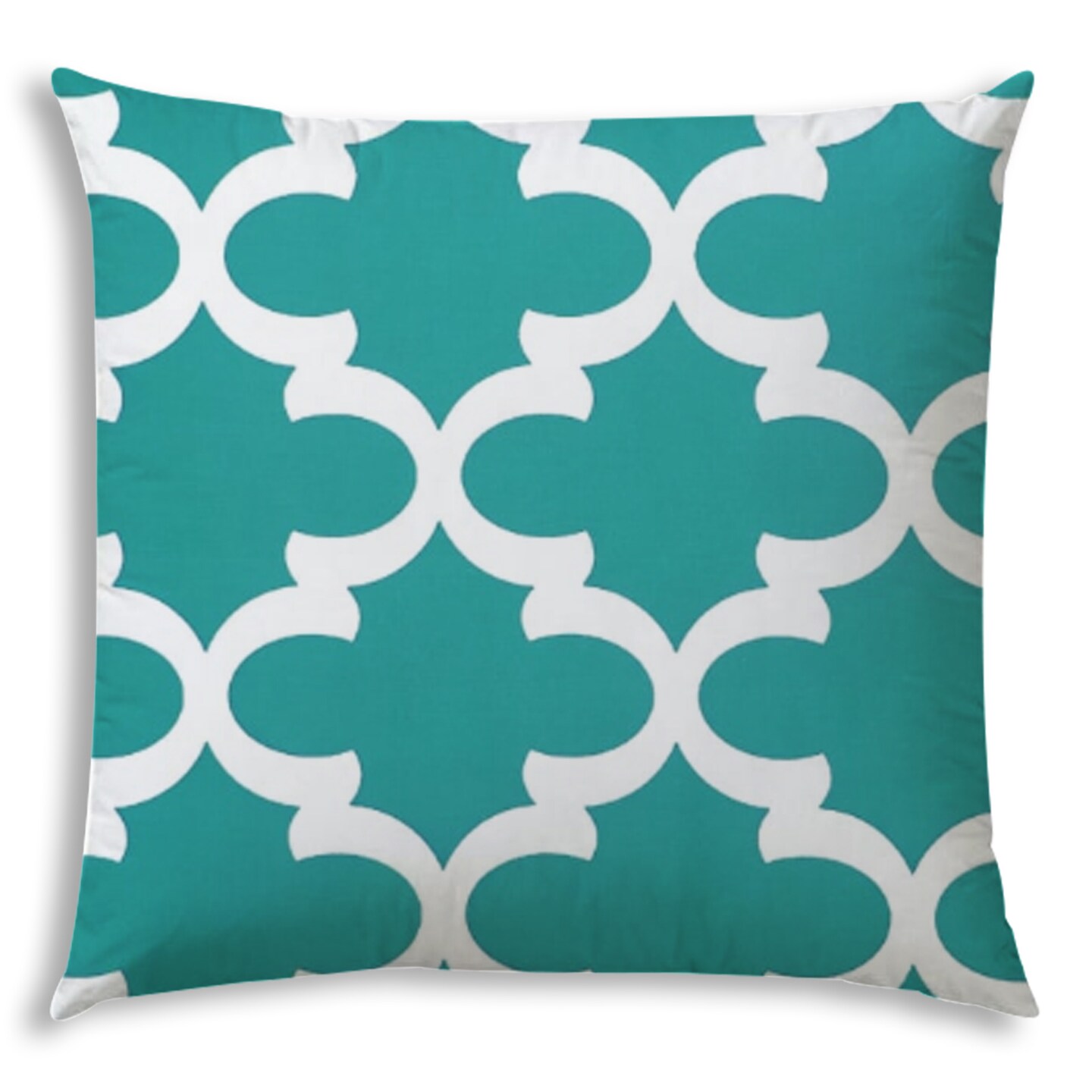 FLANNIGAN Turquoise Indoor-Outdoor Pillow - Sewn Closure