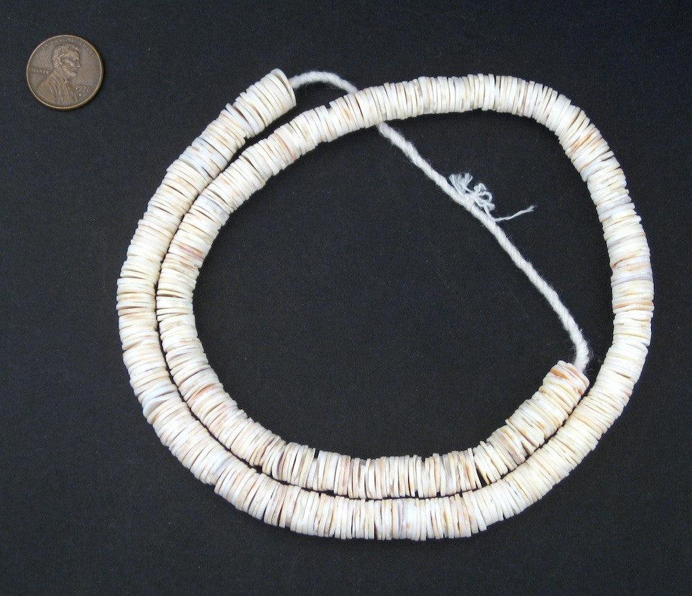TheBeadChest Ocean Shell Heishi Beads (8mm)