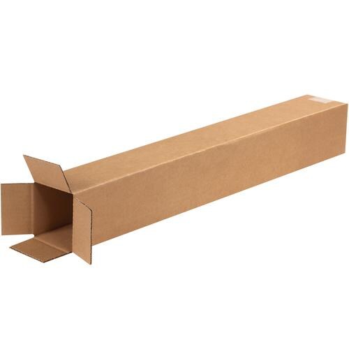 MyBoxSupply 4 x 4 x 28&#x22; Tall Corrugated Boxes, 25 Per Bundle