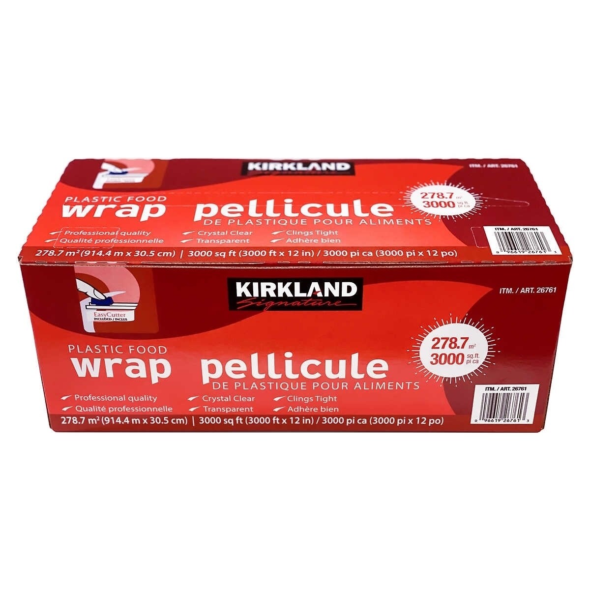 Kirkland Signature Plastic Food Wrap 12 Inch X 3,000 Foot