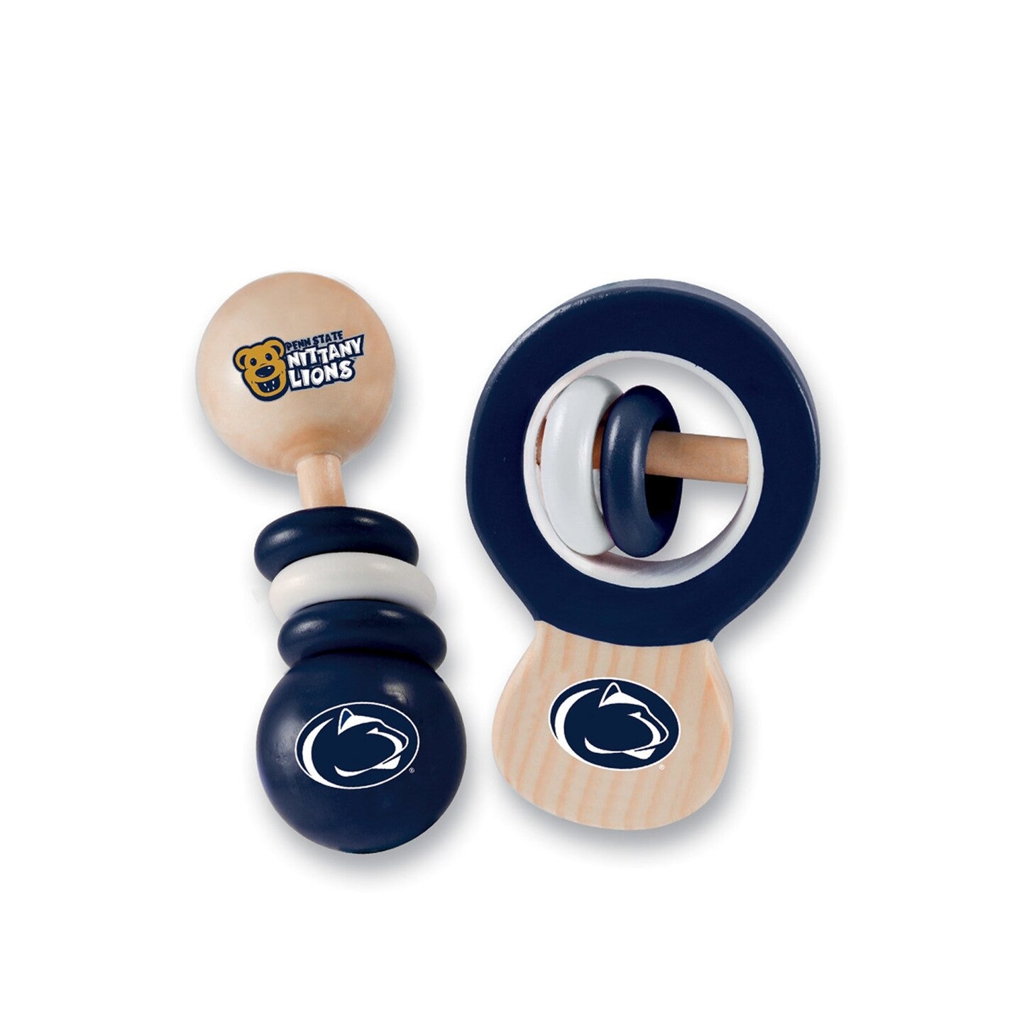MasterPieces Penn State Nittany Lions - Baby Rattles 2-Pack