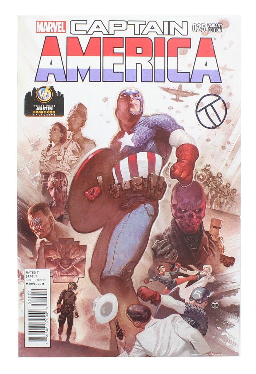 Autographed captain sold America comicbook