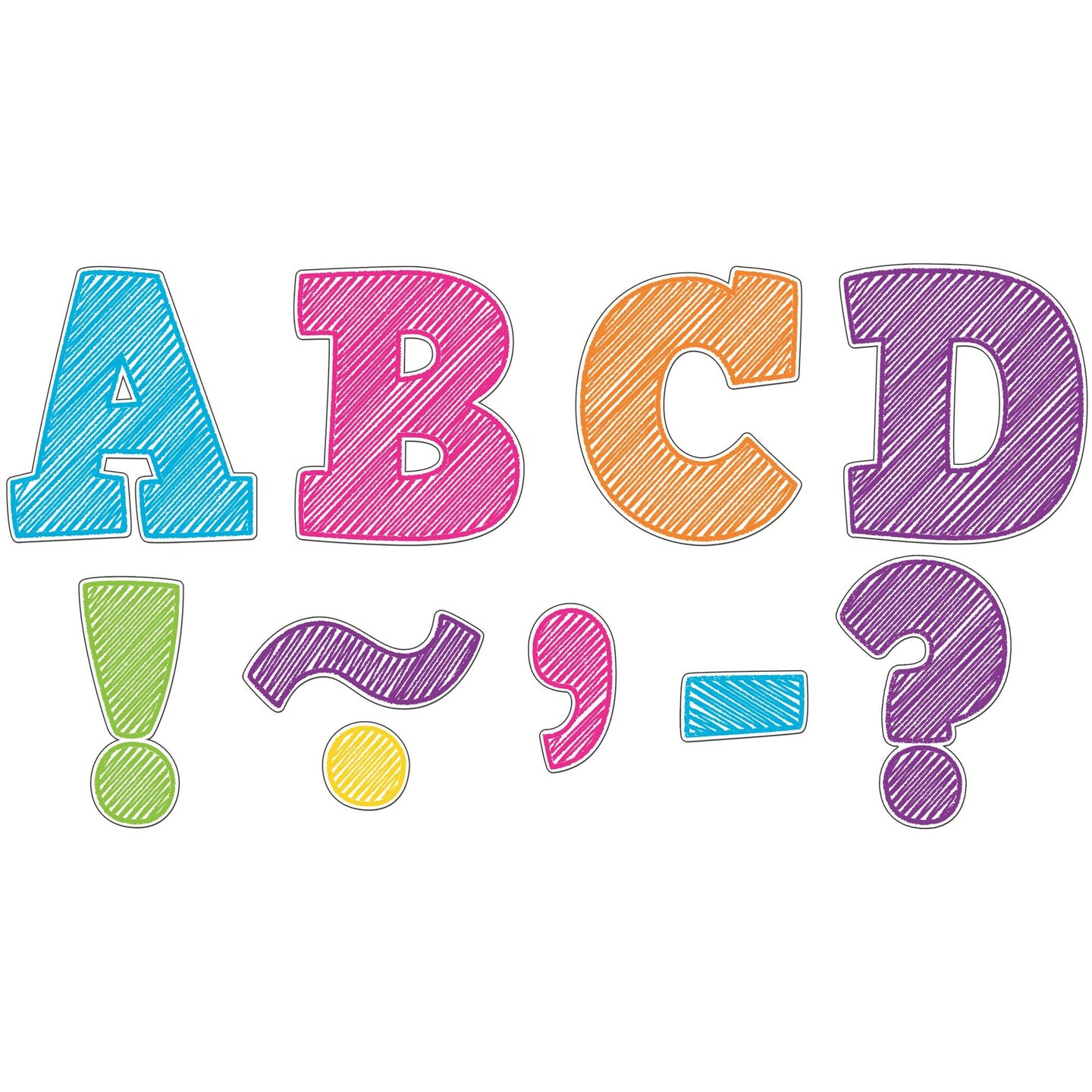 Scribble Bold Block 3&#x22; Magnetic Letters