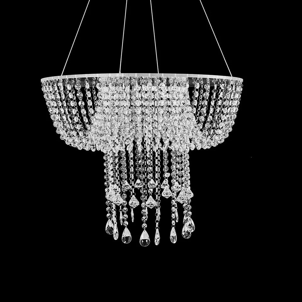 Crystal Wedding Cake Swing Stand Chandelier Decor