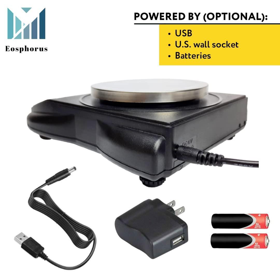 Ounce Carat and Gram Scale 0.01g Accuracy Electronic Scale Science Digital Scale Lab Balance LCD 600g Capacity   USB Charger and AC DC Adapter Included
