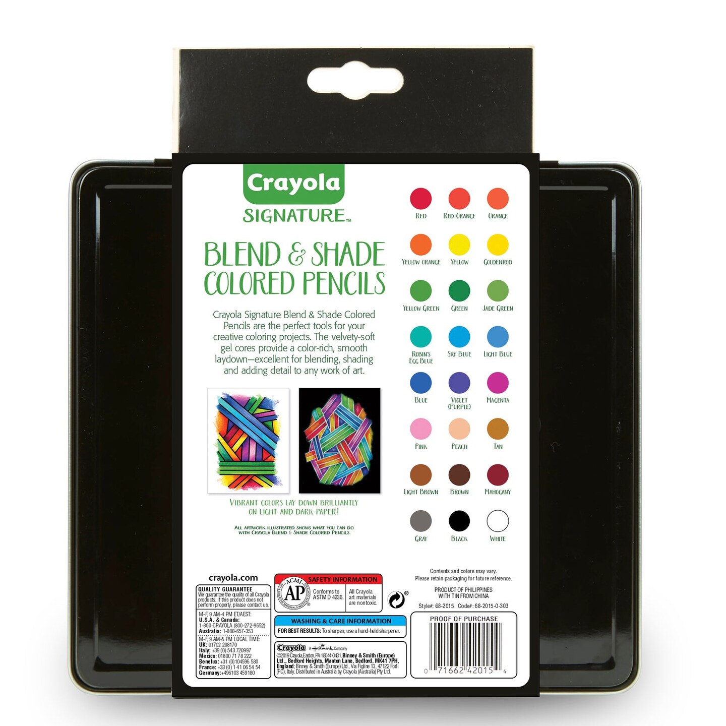 Signature Blend &#x26; Shade Colored Pencils in Tin, Pack of 24