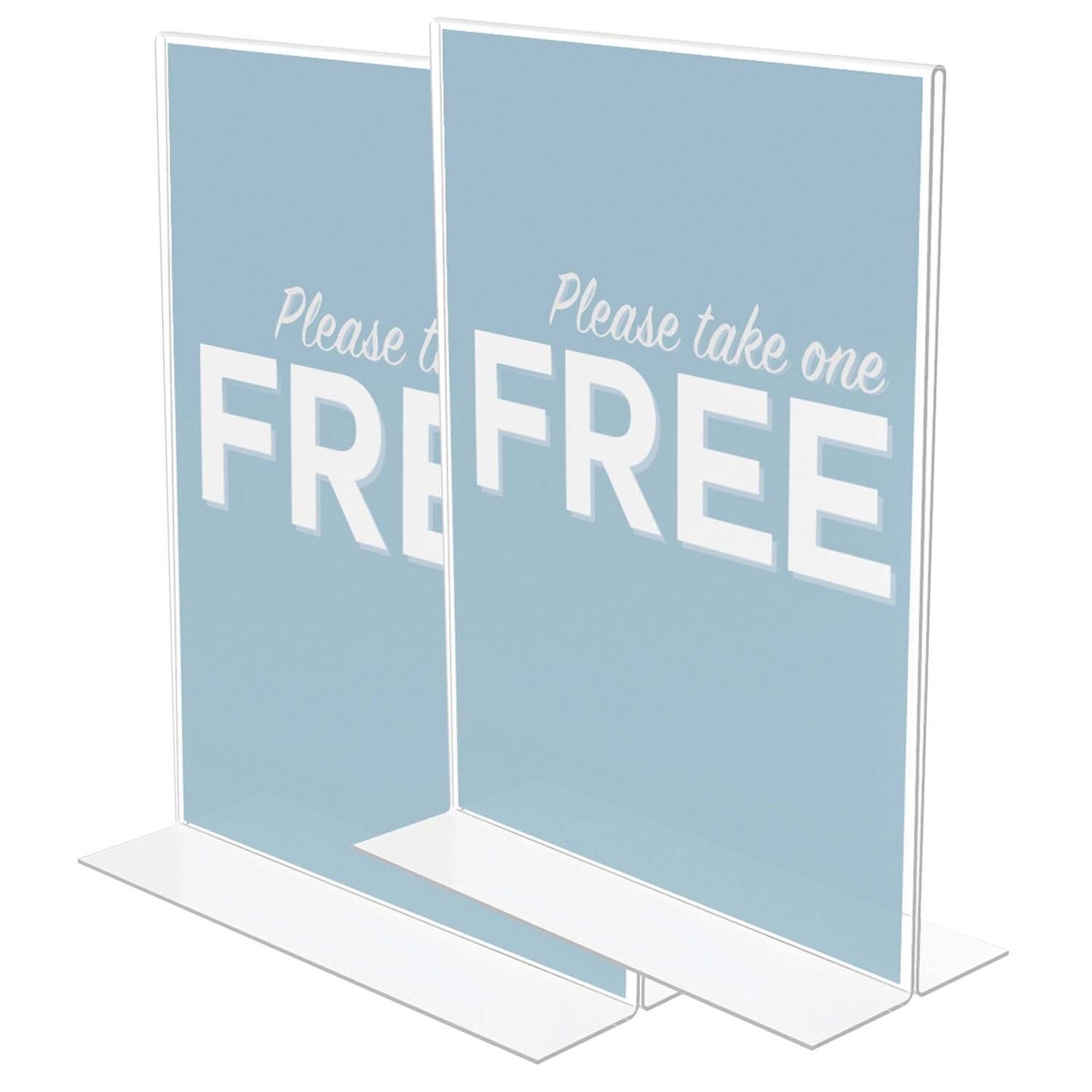 Classic Image&#xAE; Stand-Up Sign Holder, Portrait, Pack of 2
